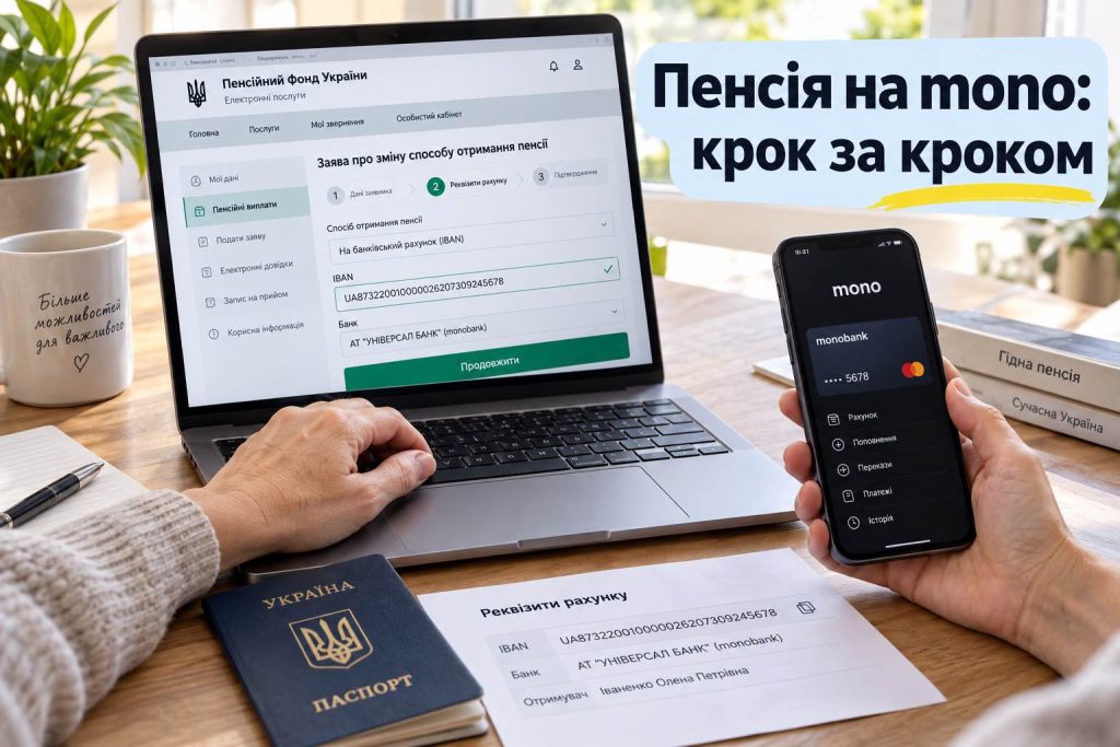 Як отримувати пенсію на monobank: покрокова інструкція для пенсіонерів 2026